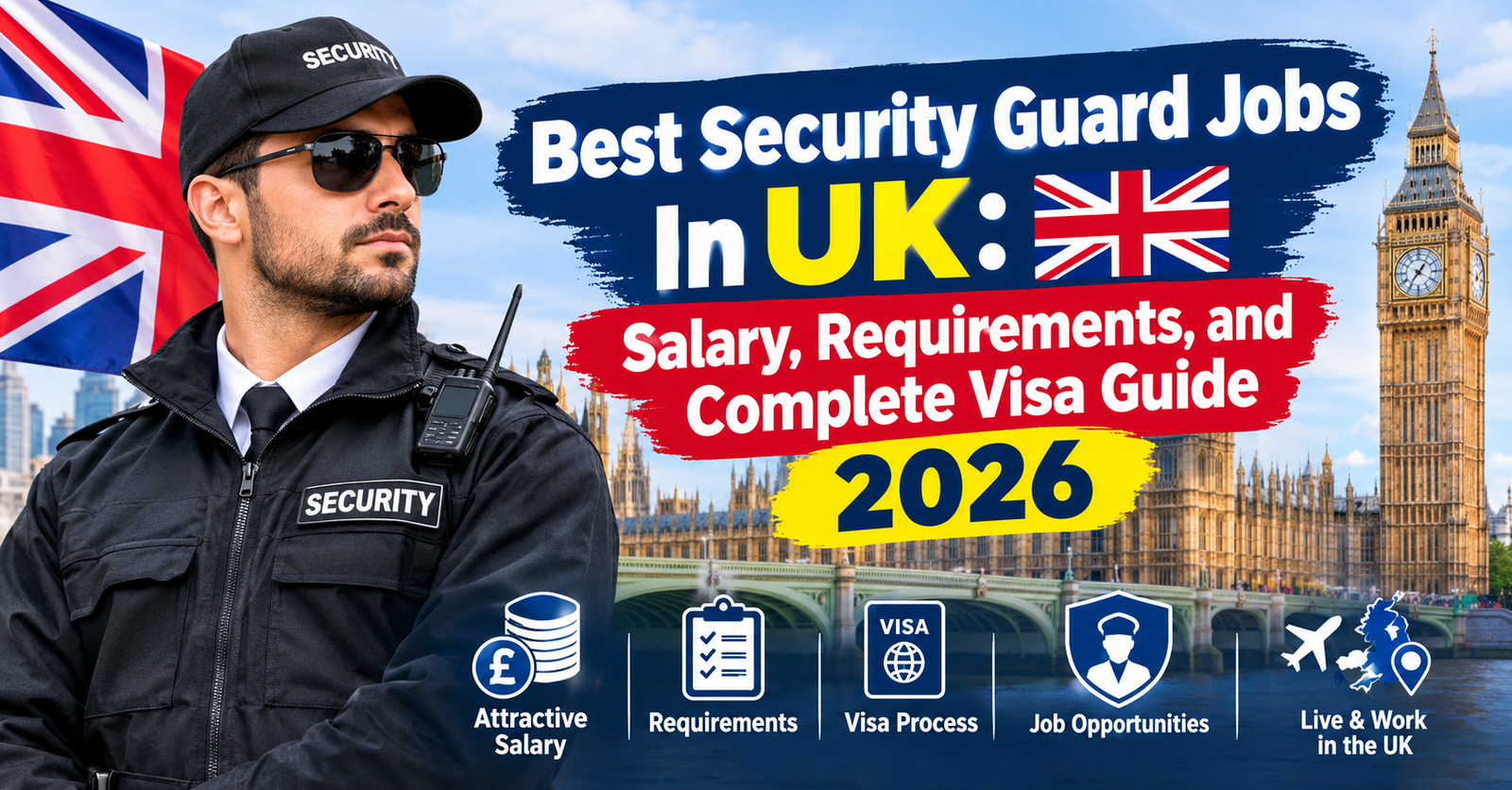 Best Security Guard Jobs In UK: Salary, Requirements, and Complete Visa Guide2026